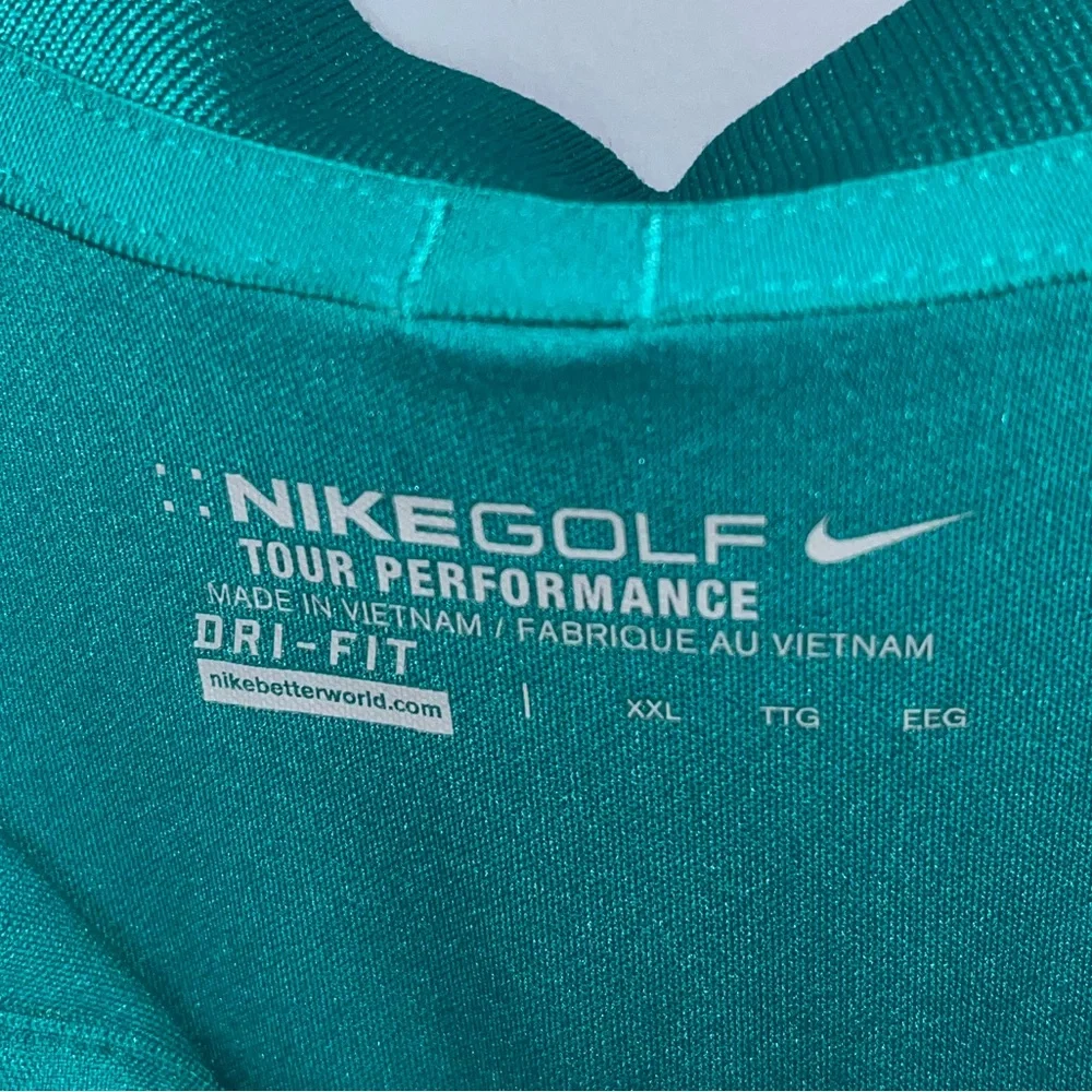 Teal Nike‎ Golf Tour Performance shirt with collar
